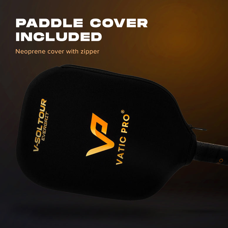 Vatic PRO V-Sol Tour Elongated with Evergrit - (LH) Long Handle - 16mm Paddle