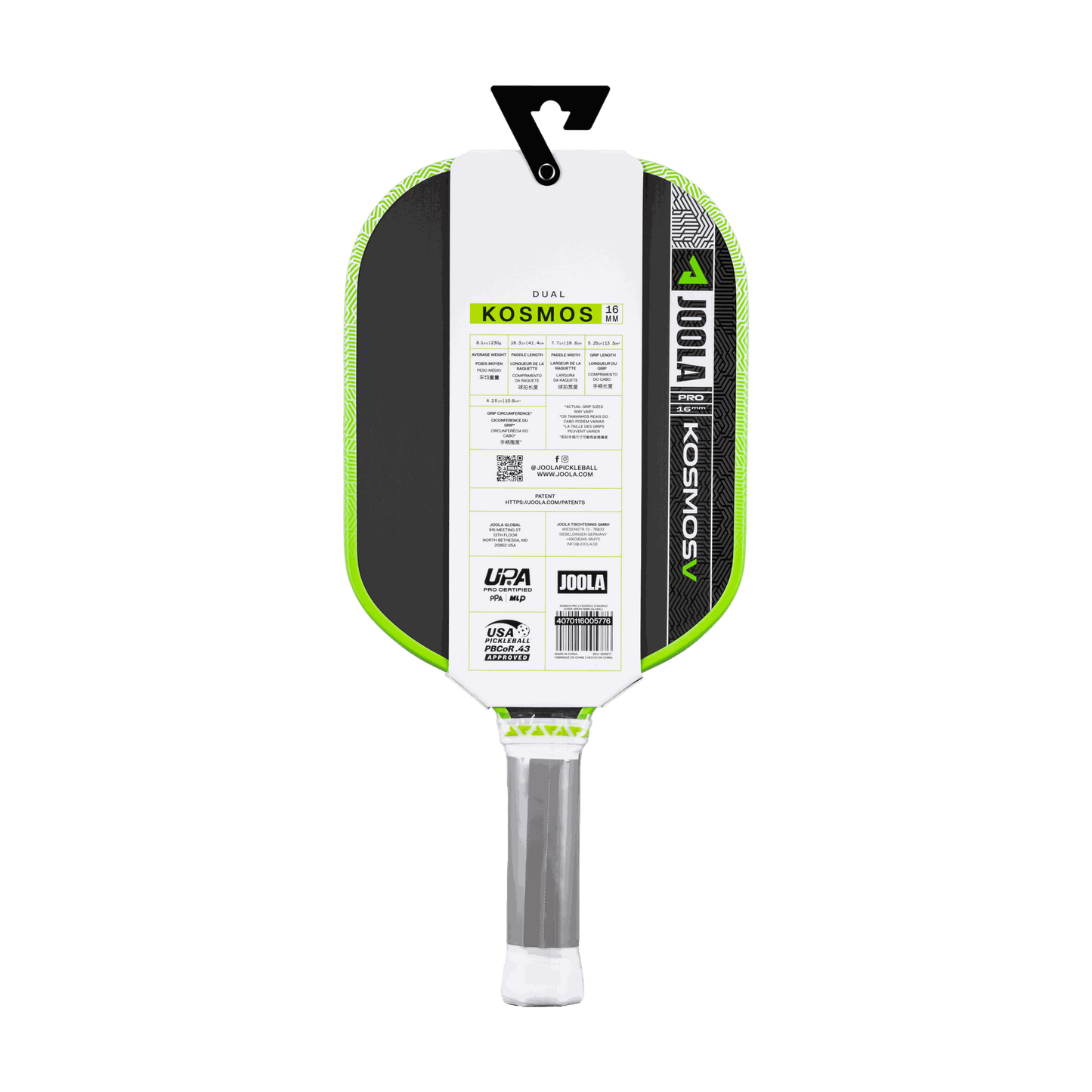 Joola Kosmos Pro V Federico Staksrud Paddle - 16mm Hybrid