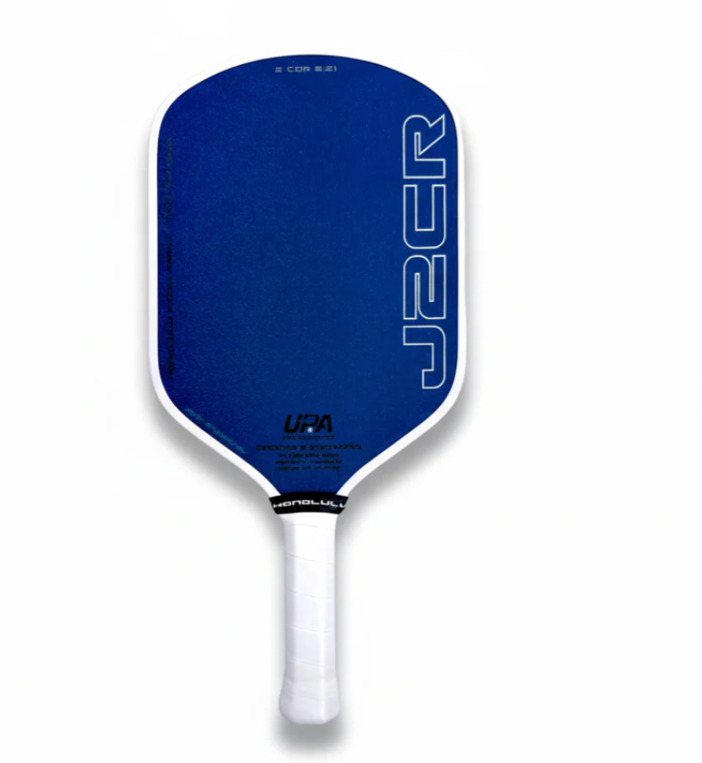 Honolulu J2CR Crystal Blue Endurance Surface - 6 Long Handle - White EdgeGuard - Paddle
