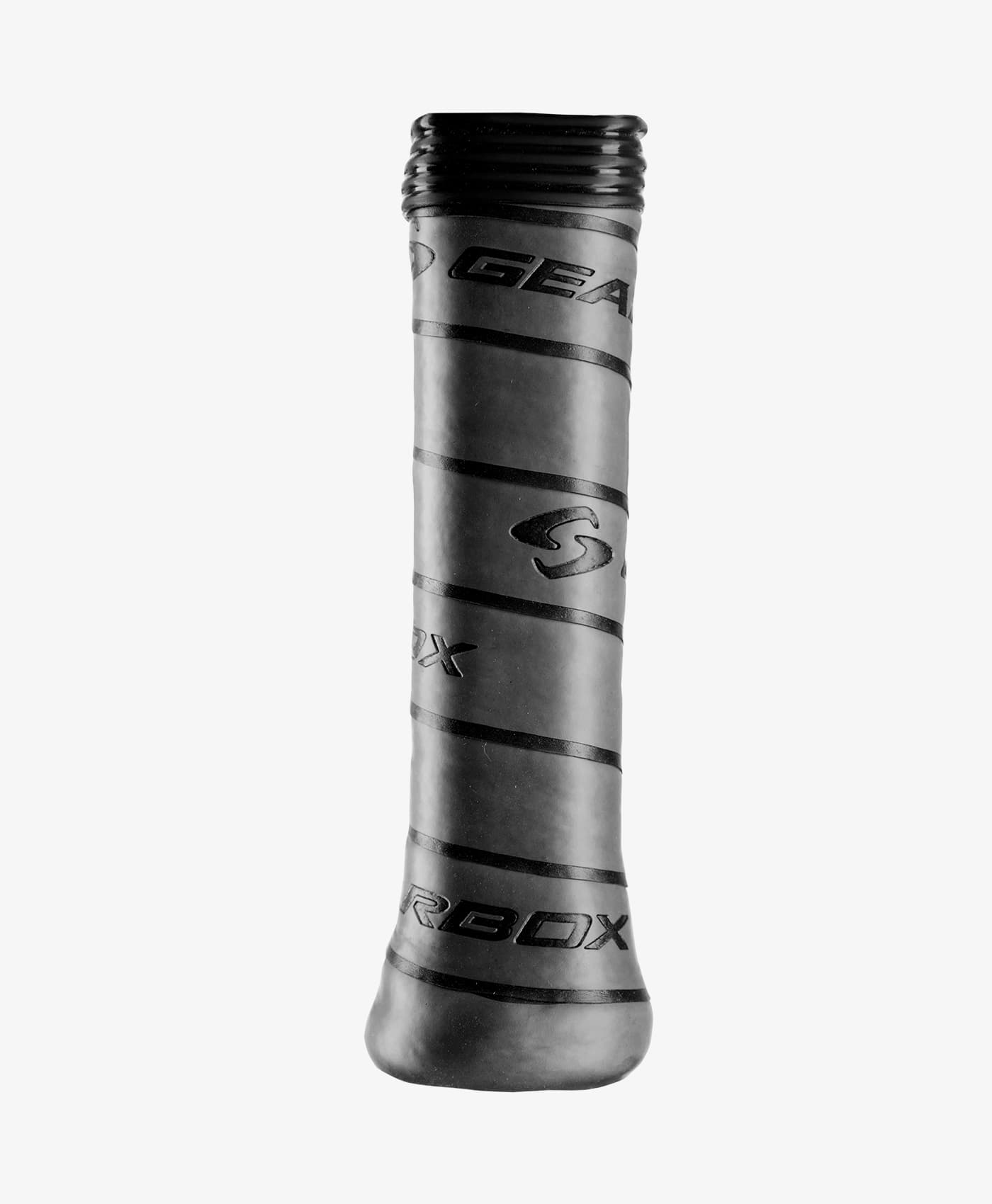 Gray replacement grip with black accents, enhancing comfort and control.
