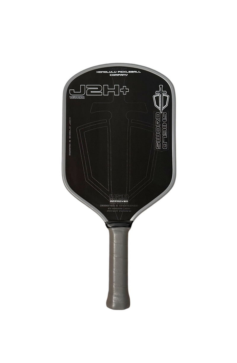 J2H+ Paddle - Sword & Shield - By Honolulu Pickleball (Free Paddle Cover)