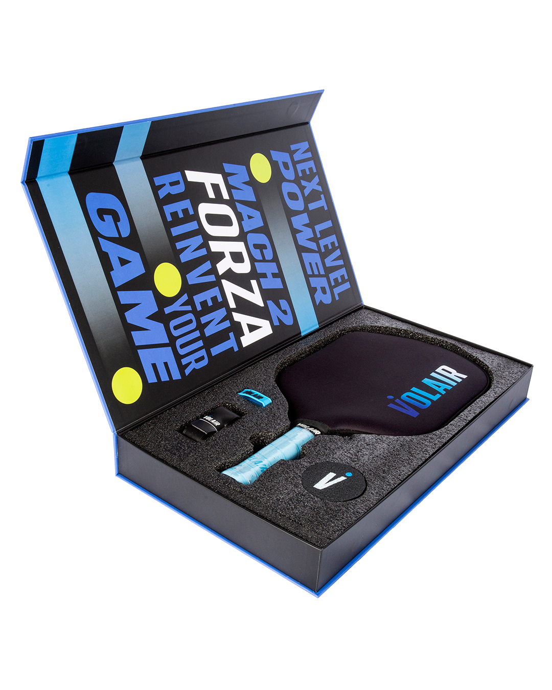 Pickleball paddle in premium packaging; includes grip and accessories.