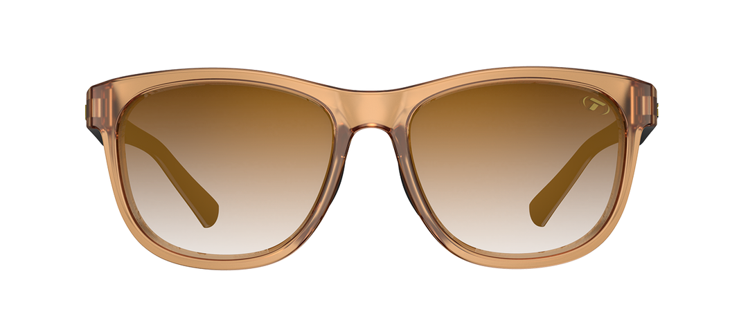 Tifosi Swank, Crystal Brown / Onyx Frame - Brown Gradient Tint