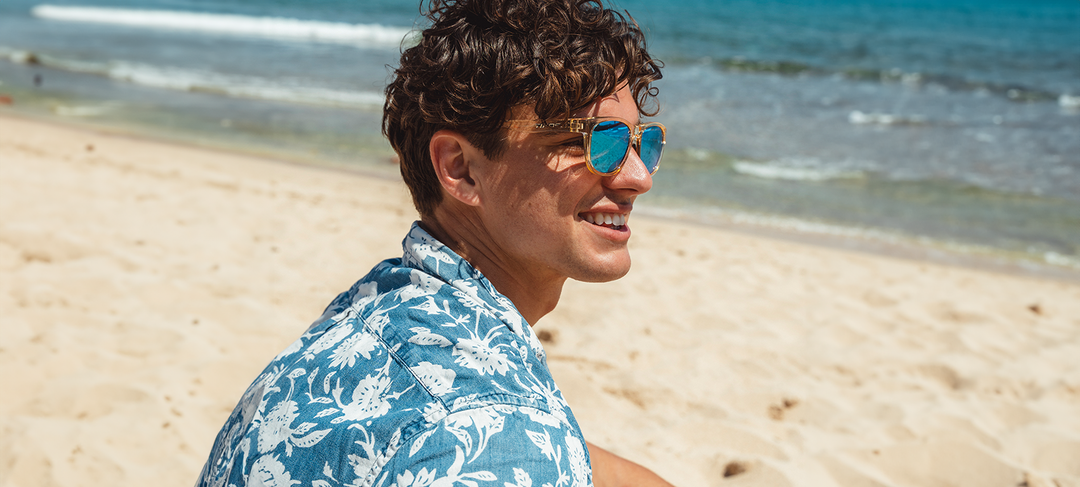 Tifosi Swank, Golden Ray Sky Blue Mirror