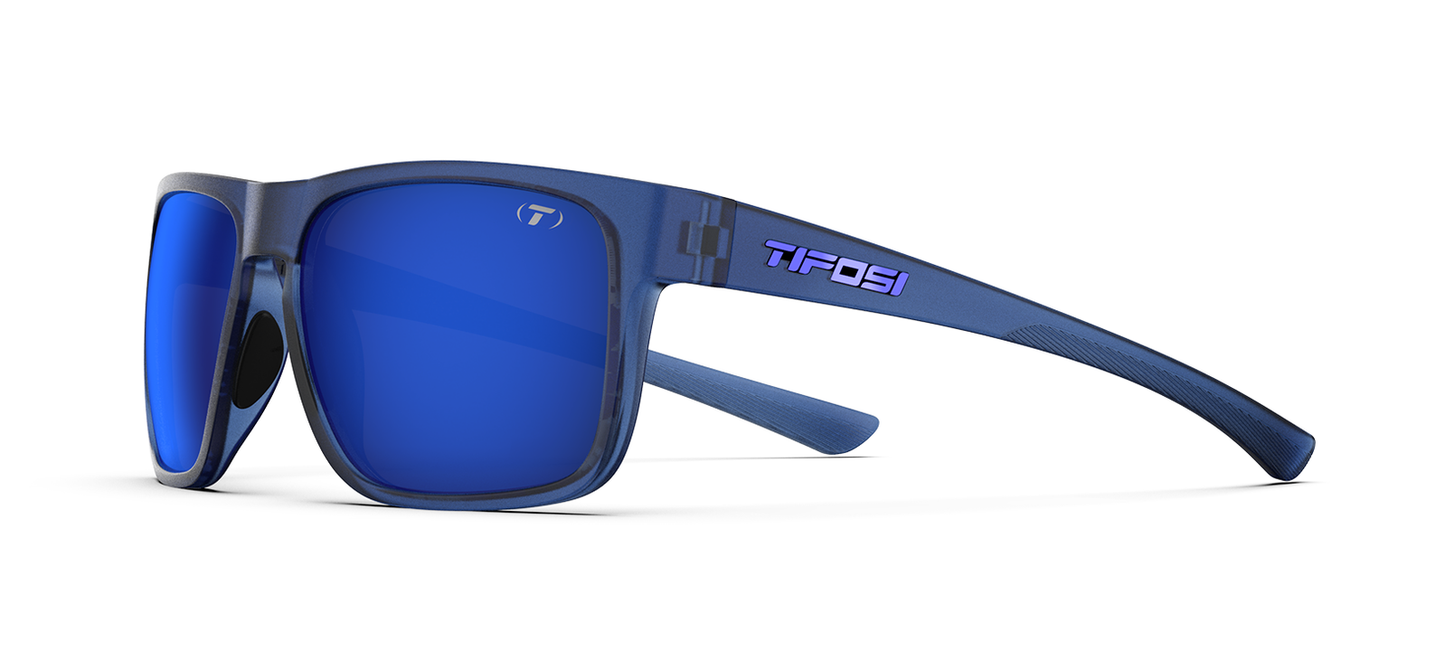 Tifosi Swick, Midnight Vapor - Smoke Tint w Cobalt Blue Mirror