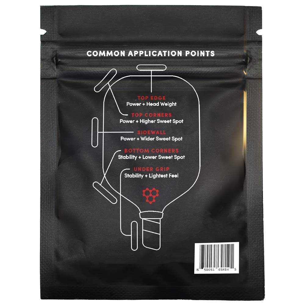 Lead tape packaging showing application points for added power and stability.