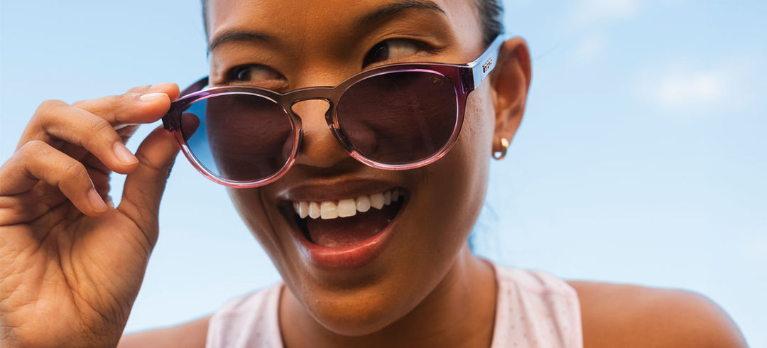 Tifosi Svago, Crystal Peach Blush Frame - Smoke Gradient Tint