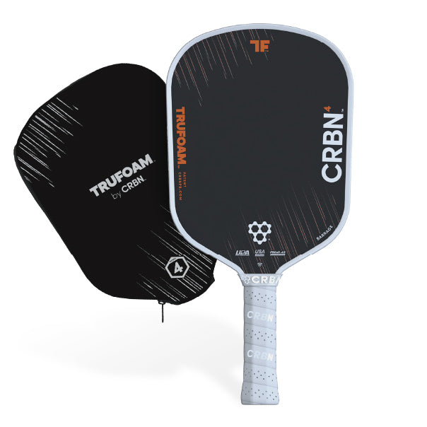 CRBN 4 TruFoam Barrage hybrid pickleball paddle on a white background at Get2Eleven