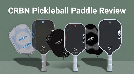 CRBN TruFoam pickleball paddle lineup including Waves and Genesis models with covers at Get2Eleven