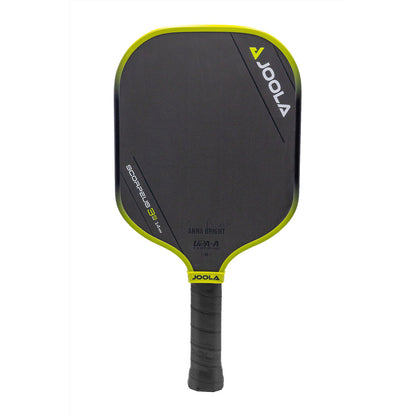 Joola Anna Bright Scorpeus 3S Pickleball Paddle, 14mm Core, Black & Lime Green
