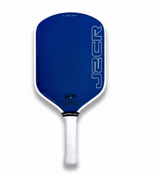 Honolulu J2CR Crystal Blue Endurance Surface - 6 Long Handle  - White EdgeGuard - Paddle