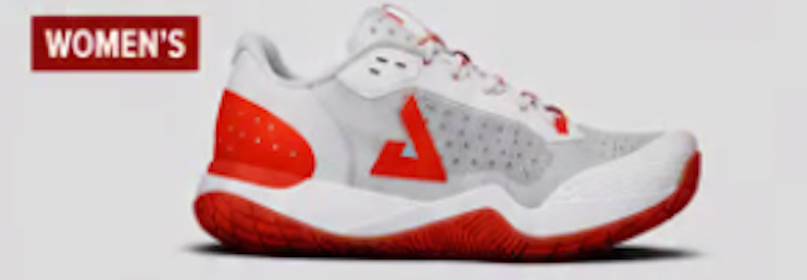 Joola Women's R4lly Pickleball Shoes - White/Bright Red