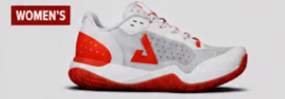 Joola Women's R4lly Pickleball Shoes - White/Bright Red