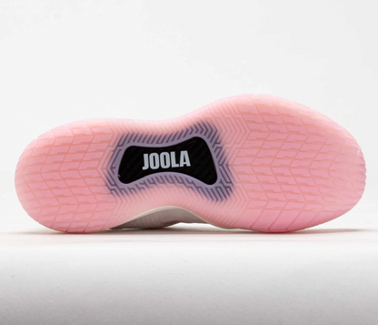 Joola Women's R4LLy Pickleball White/Light Pink Shoes