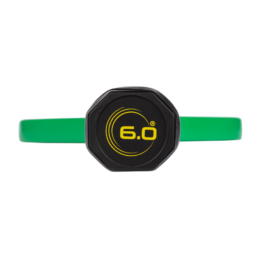 Six Zero Double Black Diamond Australian Green and Gold Control Paddle