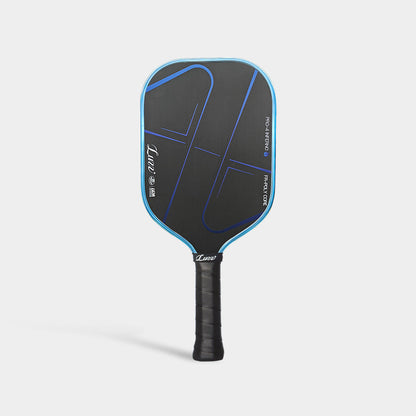 Luzz Pickleball Pro 4 Blue Blaze Inferno Paddle _ Metallic Edgeguard