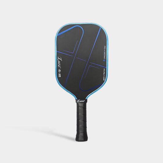 Luzz Pickleball Pro 4 Blue Blaze Inferno Paddle _ Metallic Edgeguard