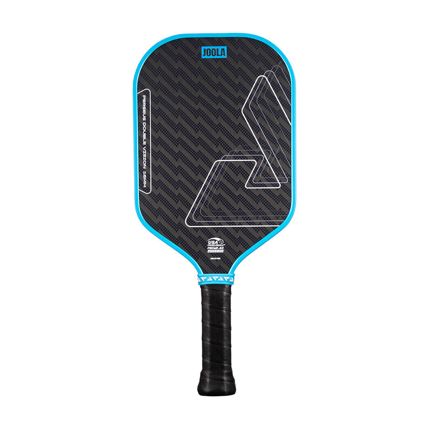 JOOLA Perseus Double Vision 16mm pickleball paddle front view at Get2Eleven