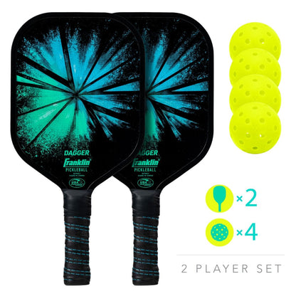 Franklin Dagger Fiberglass Pickleball Paddles and Balls Sets and Bundles