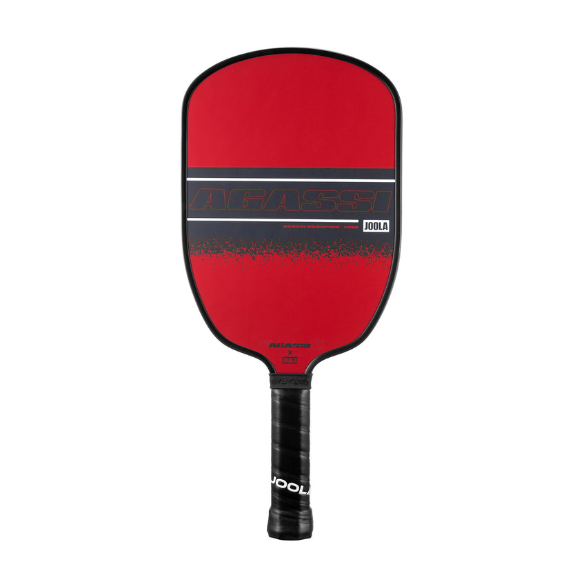 JOOLA Agassi Champion 12mm fiberglass beginner pickleball paddle in red at Get2Eleven