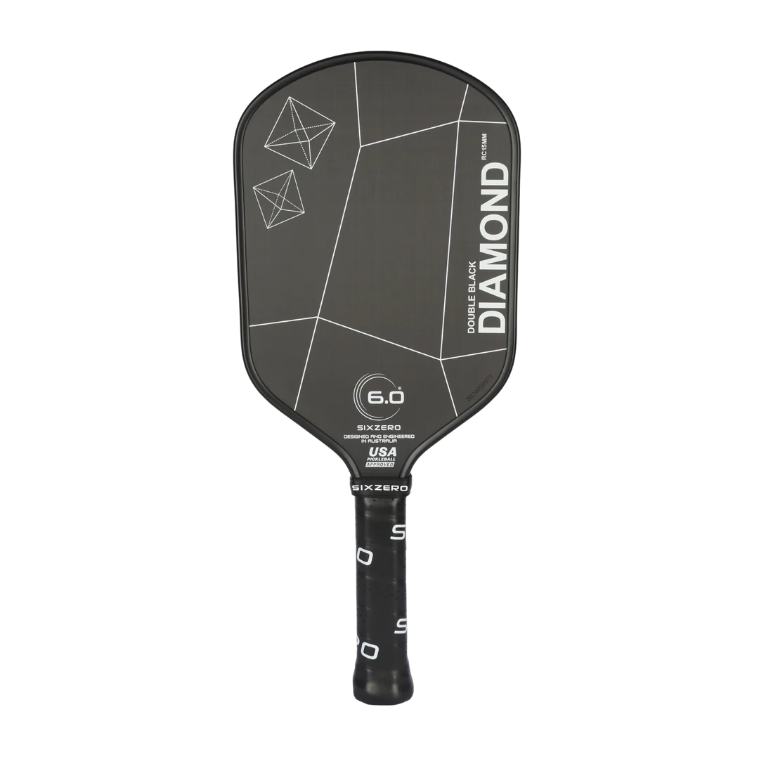 SixZero Double Black Diamond Elongated Pickleball Paddle (15mm)
