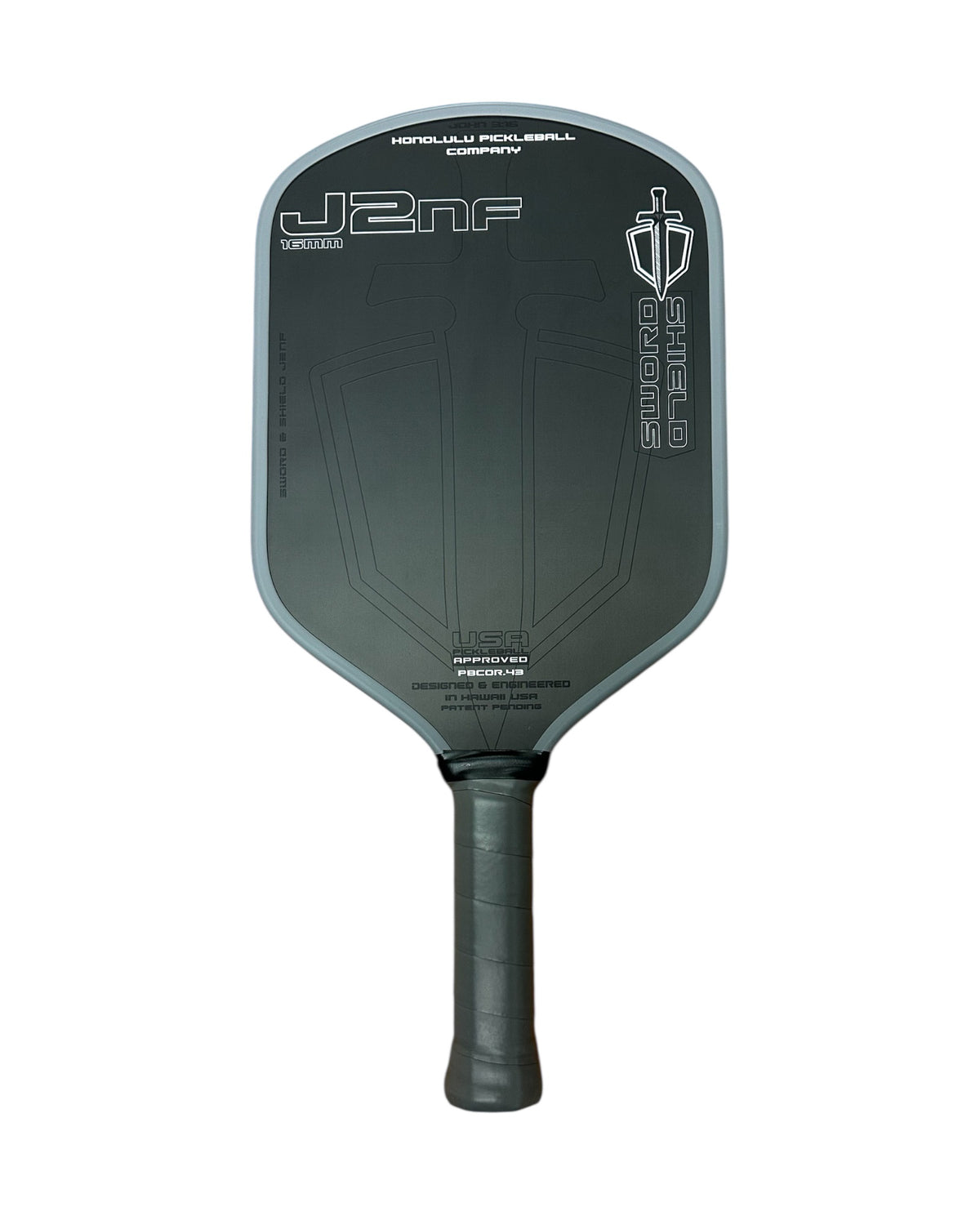 J2NF Dual Notched Foam (NF) - Original 5.5" Grip - Pickleball Paddle -  Sword & Shield - By Honolulu
