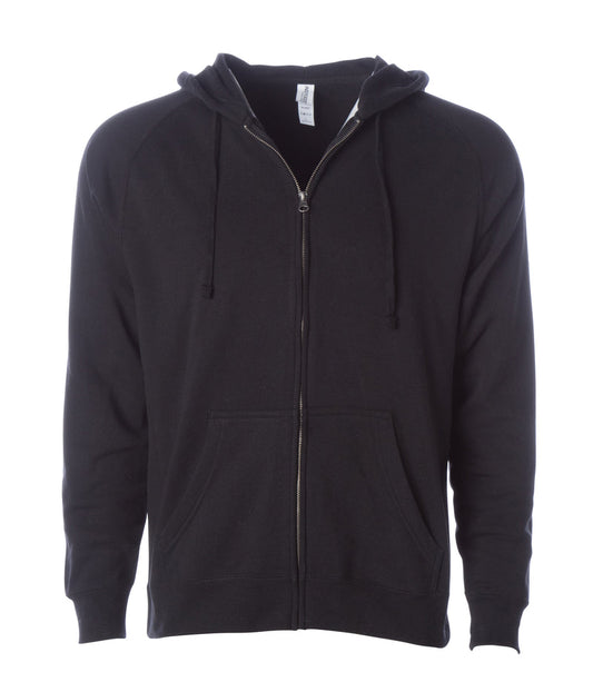 Black Bobby Riggs logo zip-up hoodie
