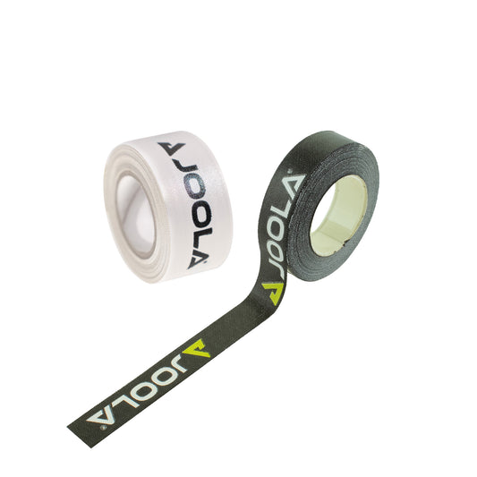 Joola Pickleball Edge Guard Tape: black and white rolls of durable tape for pickleball paddle edge protection.
