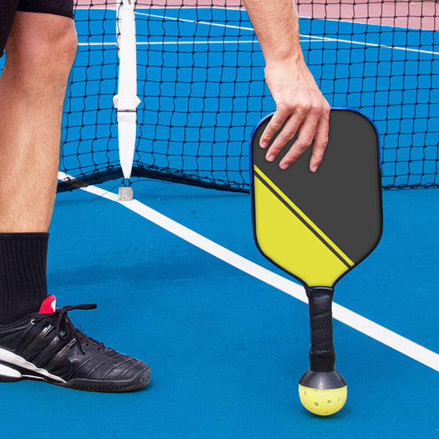 PickleUpper Pickleball Single Ball Retriever with paddle handle attachment