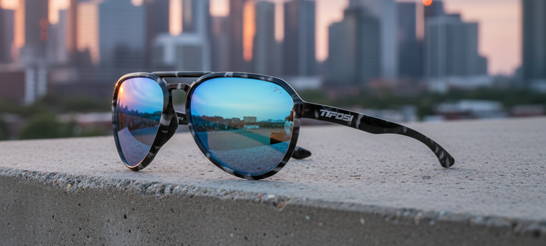 Tifosi Selca, Black Tortoise Sky Blue Mirror