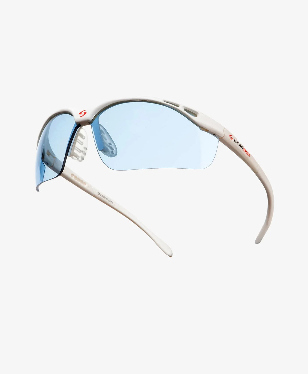 Gearbox Vision - Slim Fit - Blue Lens - White Frame - Eyewear