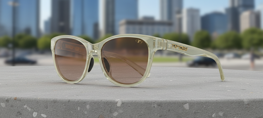 Tifosi Stella, Crystal Champagne Brown Gradient Eyewear