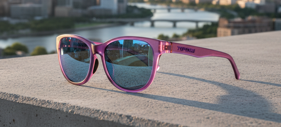 Tifosi Stella, Plum Crazy Sky Blue Mirror Eyewear