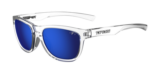 Tifosi Swank S, Crystal Clear Cobalt Blue Mirror Eyewear