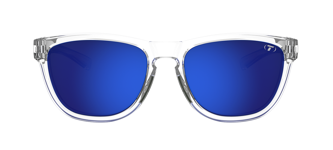 Tifosi Swank S, Crystal Clear Cobalt Blue Mirror Eyewear