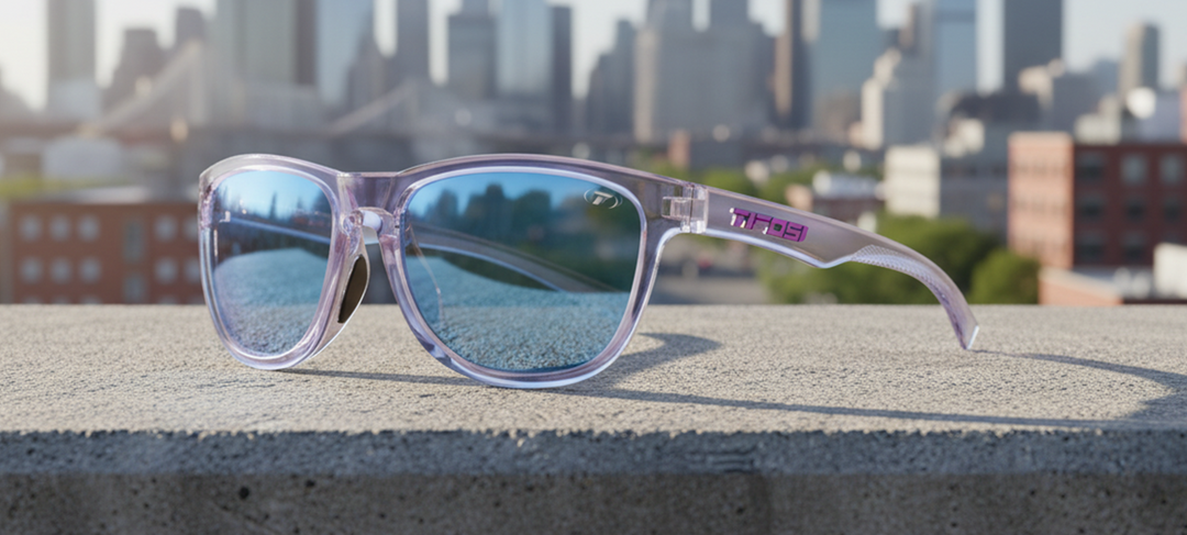 Tifosi Swank S, Crystal Purple Sky Blue Mirror Eyewear