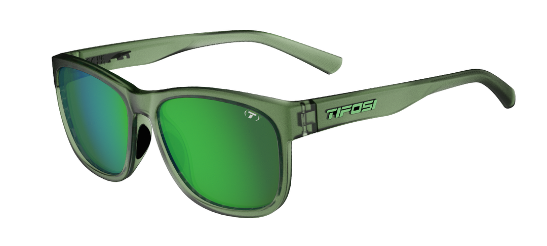 Tifosi Swank XL, Forest Vapor Frame - Smoke Tint with Green Mirror