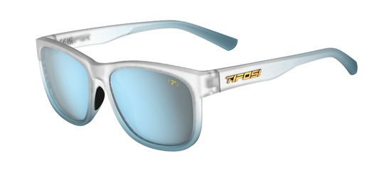 Tifosi Swank XL, Frost Blue Frame - Smoke Tint w Bright Blue Mirror
