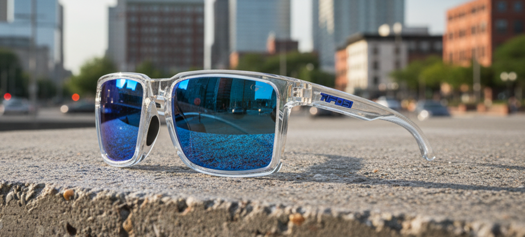 Tifosi Sylo, Crystal Clear Cobalt Blue Mirror