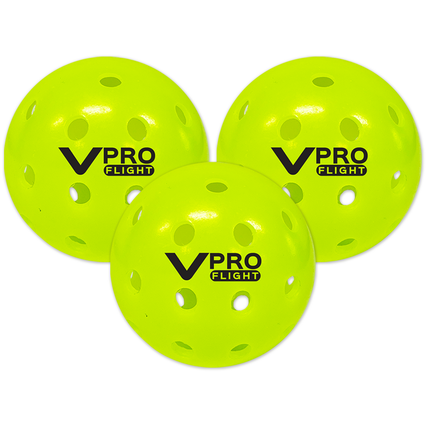 Vulcan VPRO Flight Outdoor Pickleball 3 Pack Sleeve