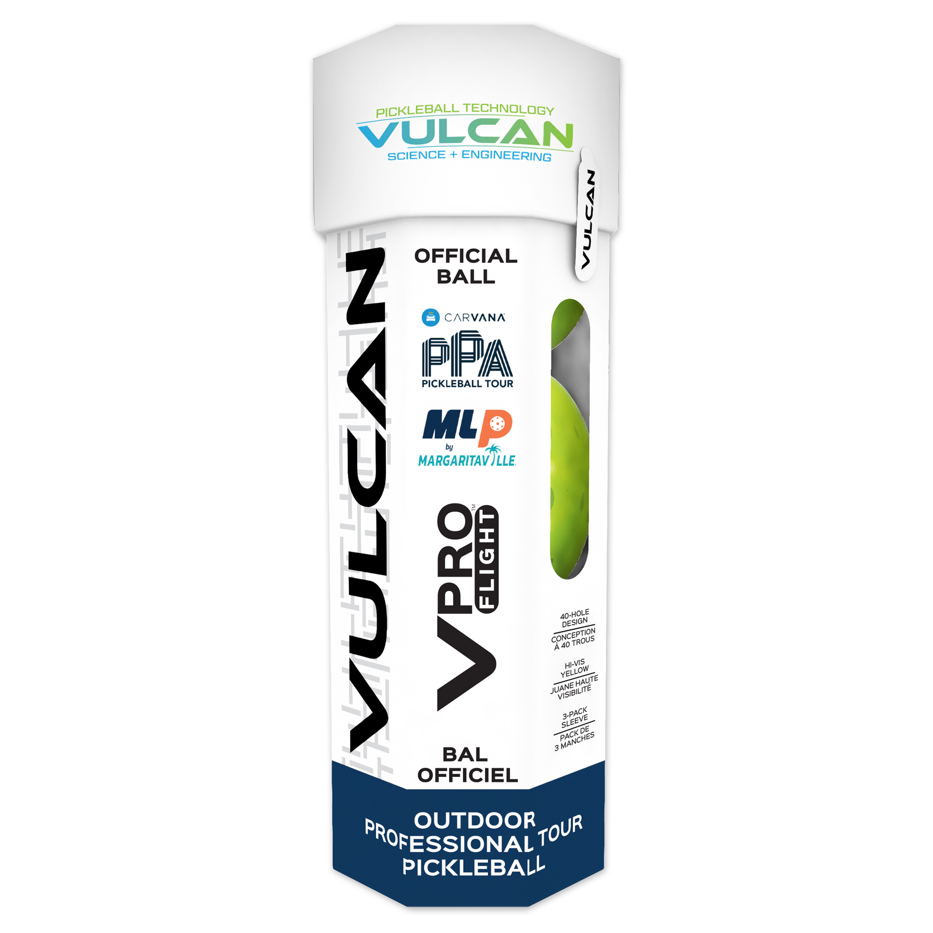 Vulcan VPRO Flight Outdoor Pickleball 3 Pack Sleeve – Get2Eleven