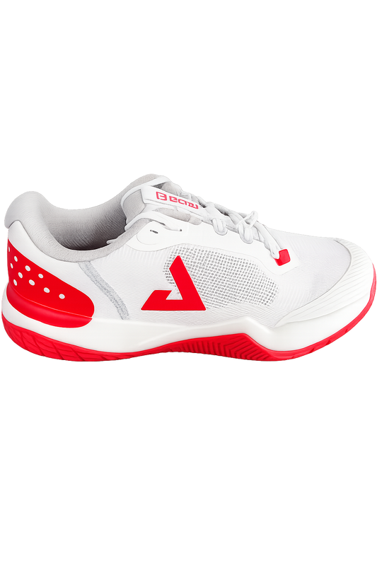 Joola Women's R4lly Pickleball Shoes - White/Bright Red