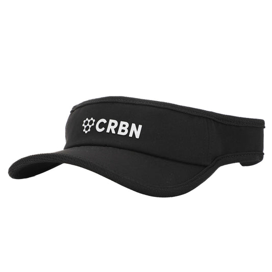 Black CRBN Performance visor with logo.
