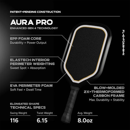 Friday Aura PRO Elongated (Stealth) Power Paddle