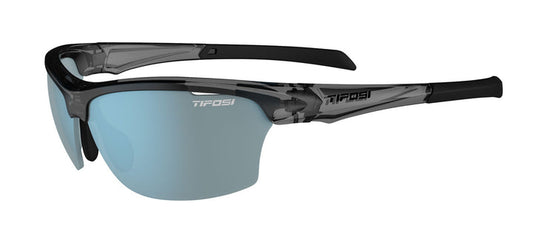 Tifosi Intense sunglasses, Crystal Smoke frame with Bright Blue Mirror lenses
