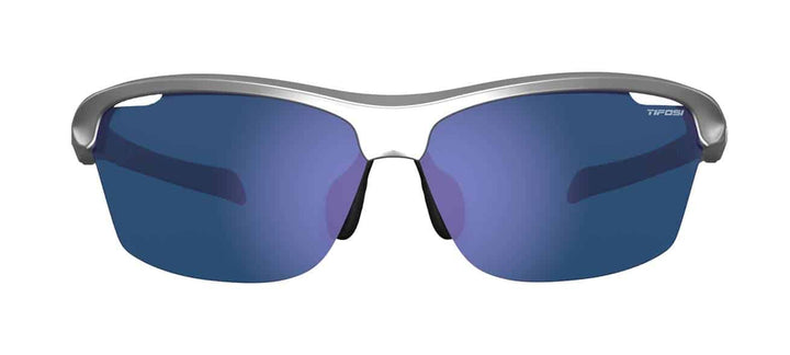 Tifosi Intense, Metallic Silver Smoke Blue Lenses Mirror