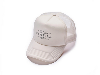 KTCHN Pickleball Co. Lifestyle Apparel off-white foam trucker hat
