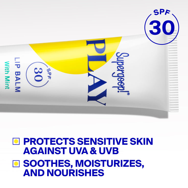 SuperGoop PLAY Lip Balm SPF 30 with Mint