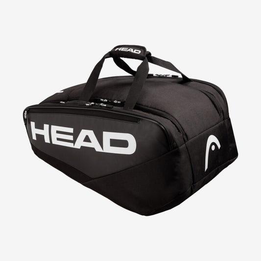 Head Pro Pickleball Bag M: Black pickleball bag with large HEAD logo.
