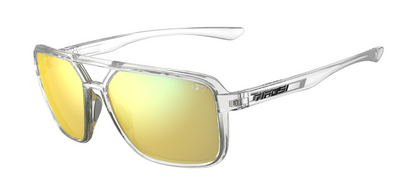 Tifosi Salto, Crystal Clear Frame - Smoke Tint w Yellow Mirror
